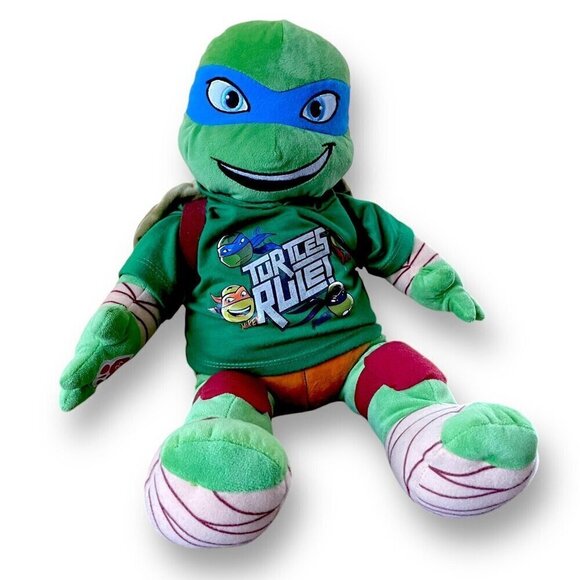Teenage Mutant Ninja Turtles Leonardo Build A Bear Plush 18" TMNT Nickelodeon - Picture 5 of 8